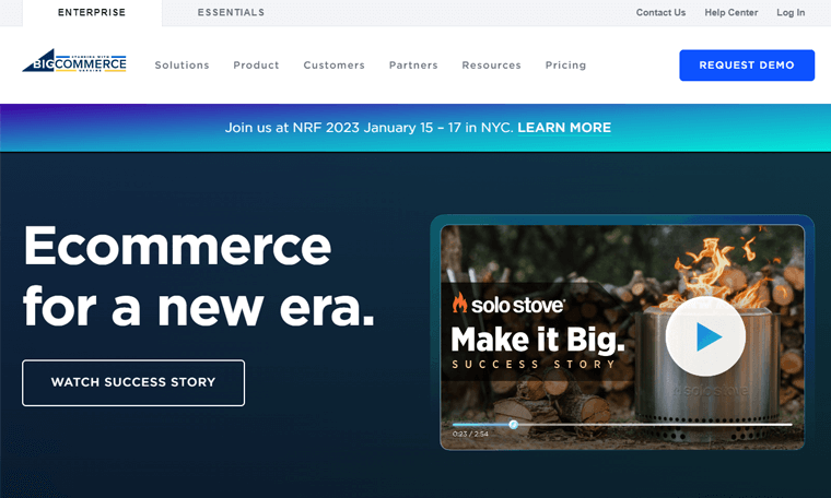 Construtor de sites BigCommerce para marketing de afiliados