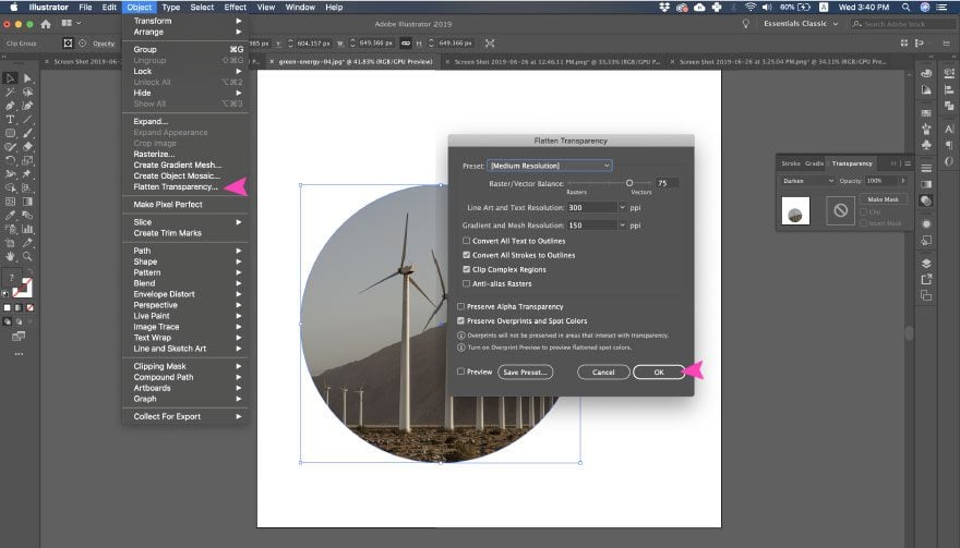 Comment aplatir Svg dans Illustrator