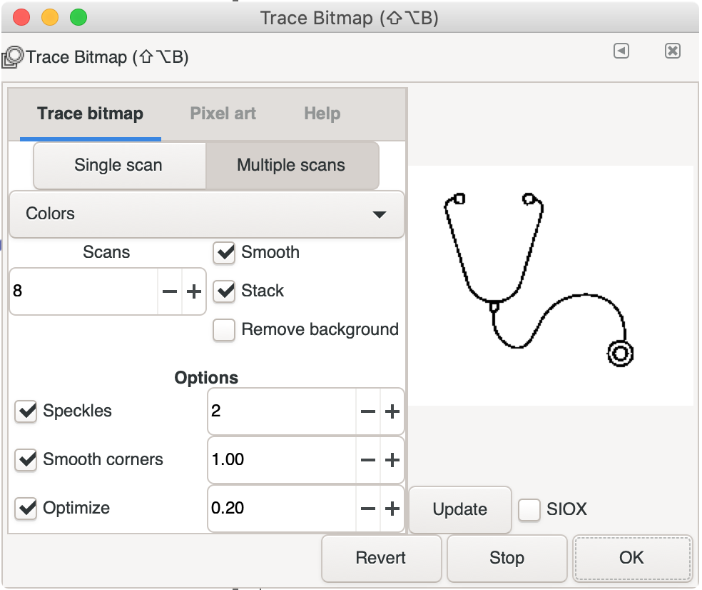 ¿Cómo se simplifican los vectores en Inkscape?