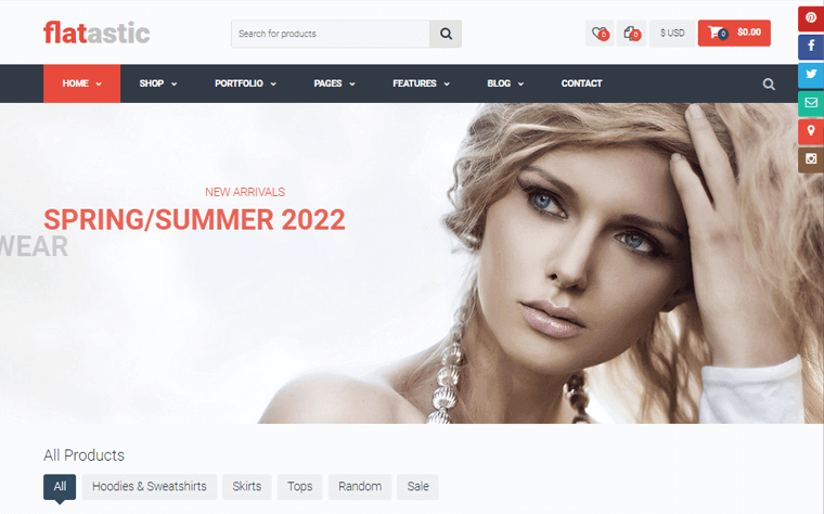 Flatastic Multivendor WordPress Theme