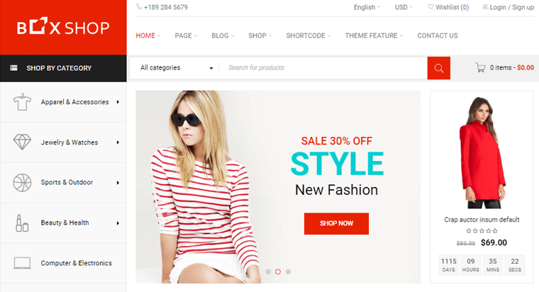 BoxShop-WordPress-Theme