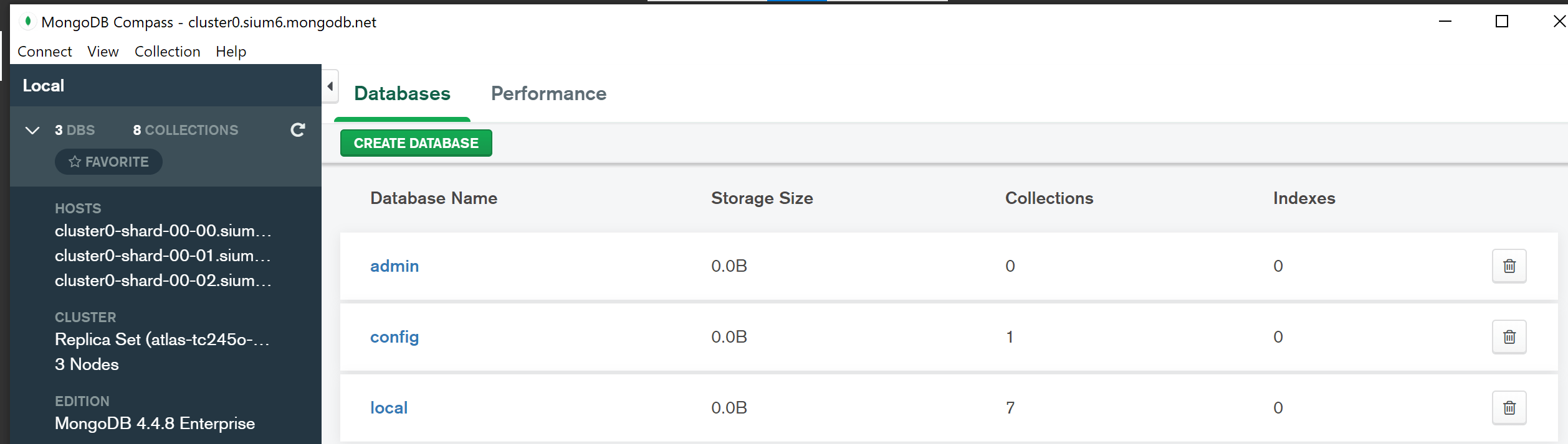 Gdzie jest nazwa klastra w Mongodb?