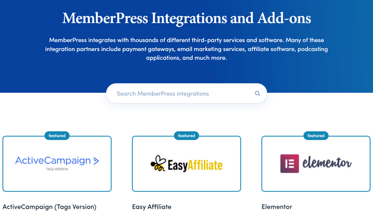 Integrasi dan Pengaya MemberPress - Bandingkan LearnDash