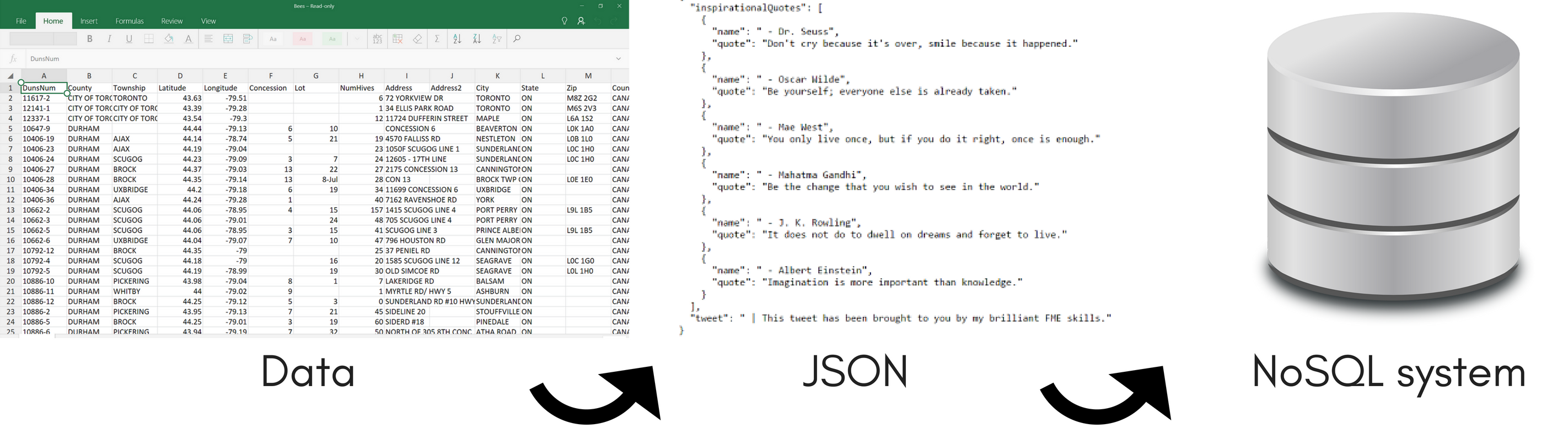 Puoi archiviare Json in Nosql?