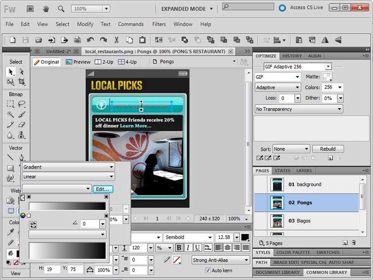 Для чего используется Adobe Fireworks Cs6?