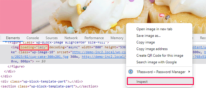 inspect code for Lazy Loading