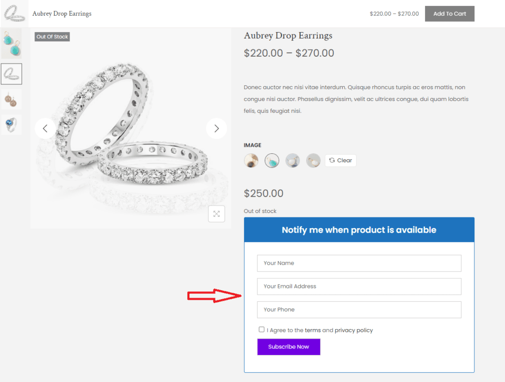 Notificări WooCommerce înapoi în stoc