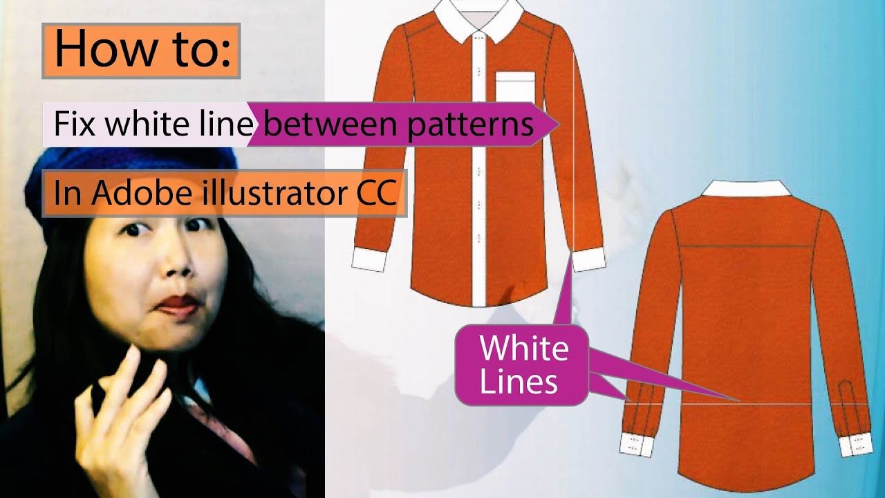 ฉันจะกำจัดเส้นในรูปแบบใน Illustrator ได้อย่างไร