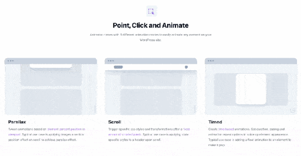 point click animate