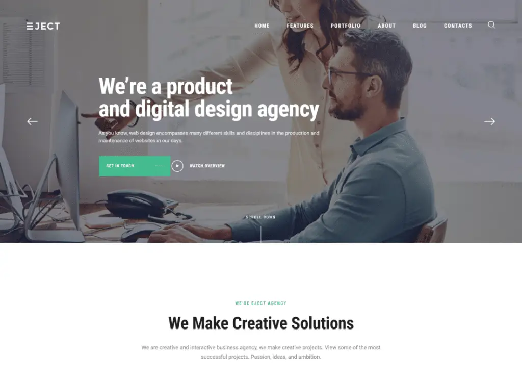 弹出 | Web Studio & Creative Agency WordPress 主题