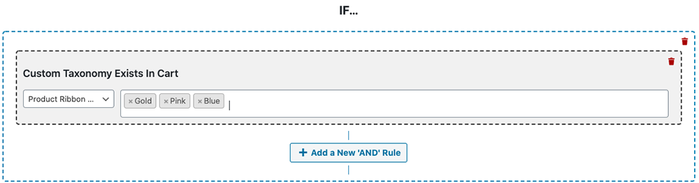 Custom Taxonomy Exists In Cart 