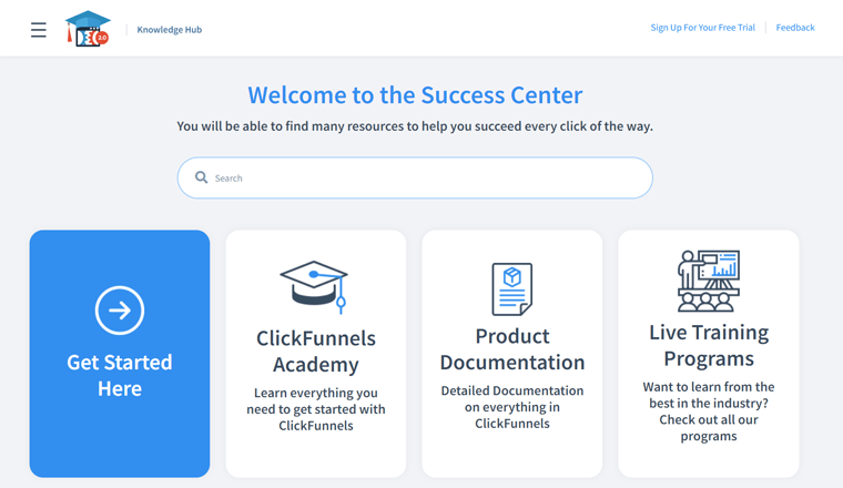 Central de Ajuda do ClickFunnels - Comparação do WordPress