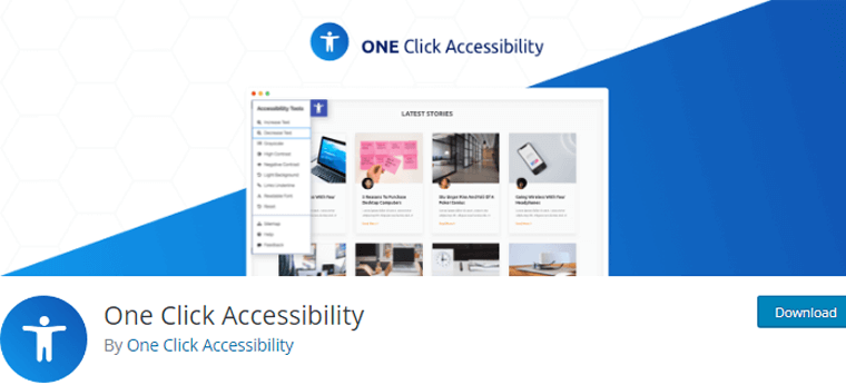 Plugin WordPress Aksesibilitas Satu Klik