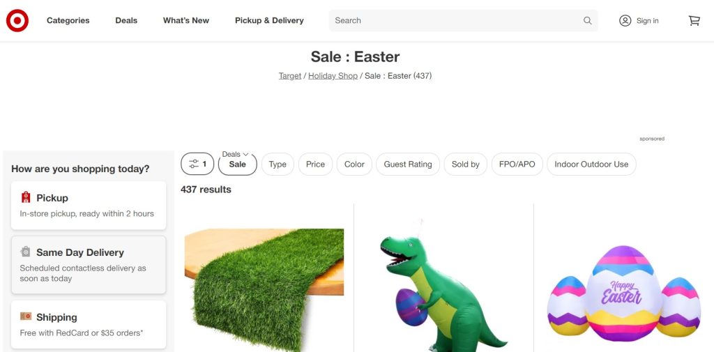 Easter sale