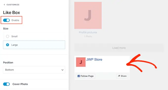 Adding a 'like' button to your Facebook albums feed in WordPress