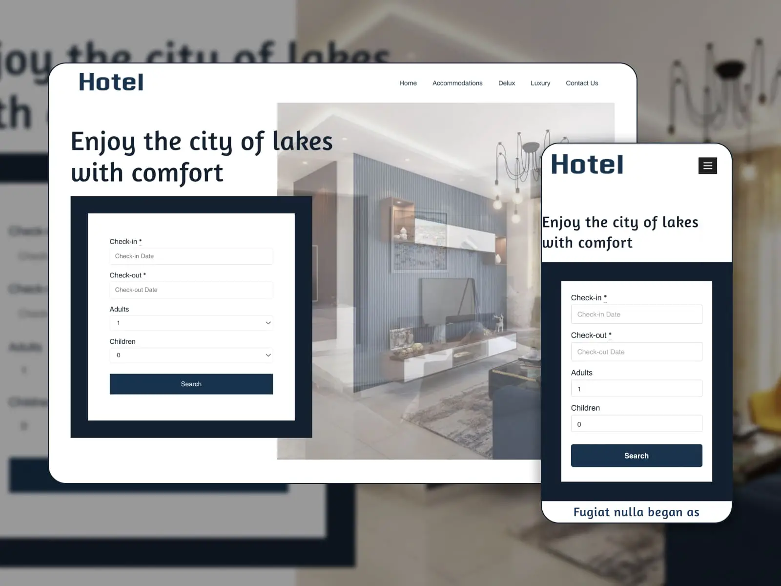 Bevro Pro - Otel rezervasyonu web siteleri için WordPress temalarının ekran görüntüsü. Ana sayfa.