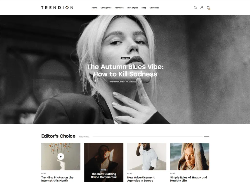 Trend | Ein persönliches Lifestyle-Blog- und Magazin-WordPress-Theme