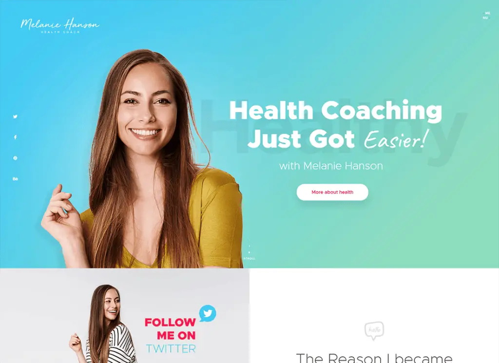 Тема WordPress для блога Health Coach и журнала Lifestyle