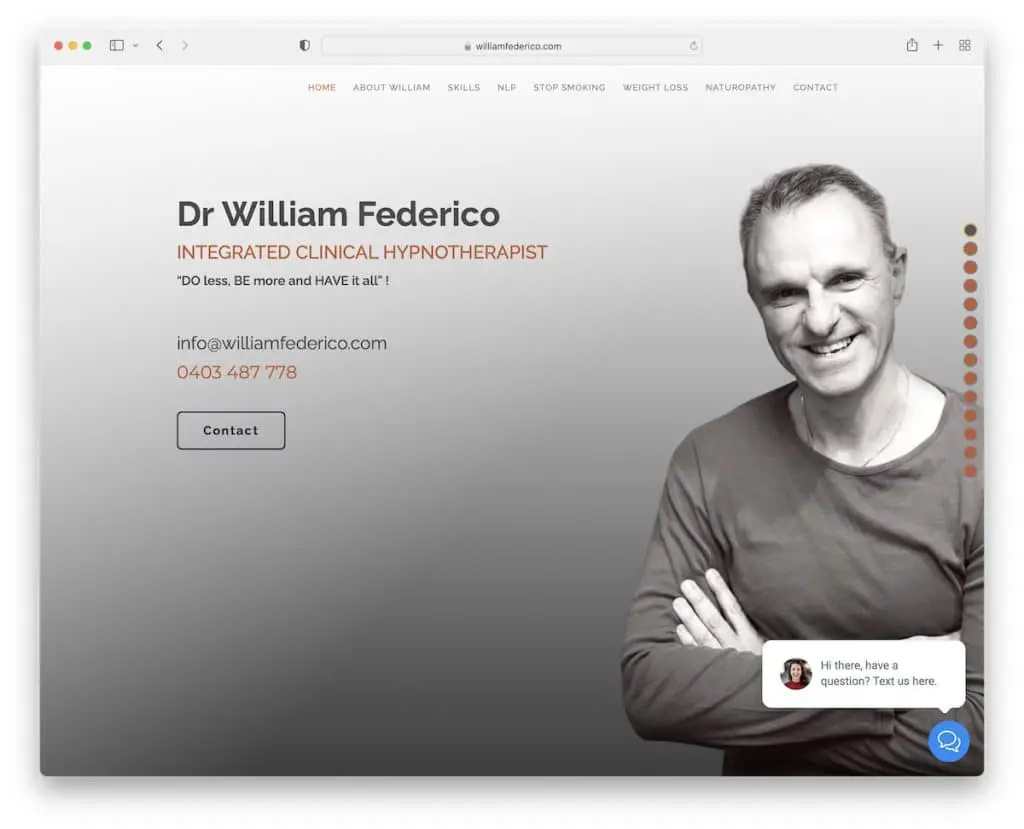 sitio web de william federico terapeuta