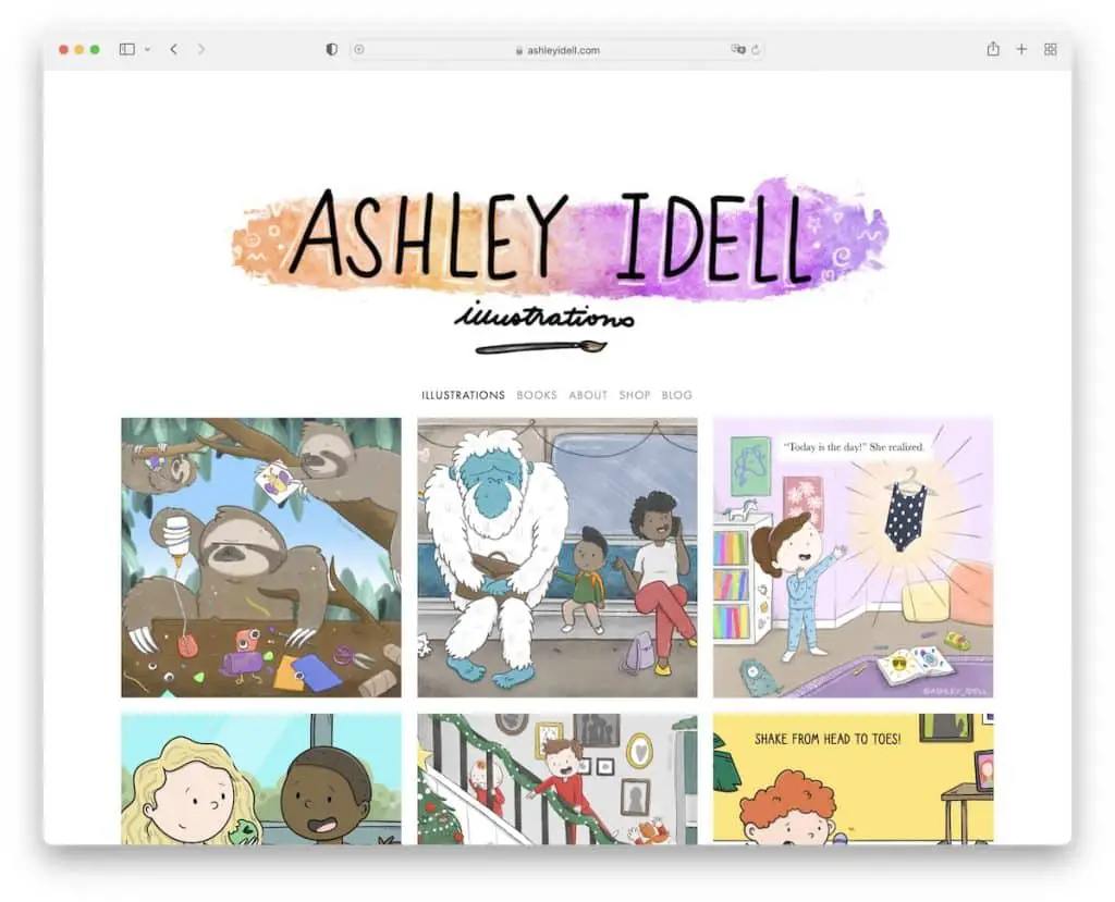 ผลงานนักวาดภาพประกอบ ashley idell