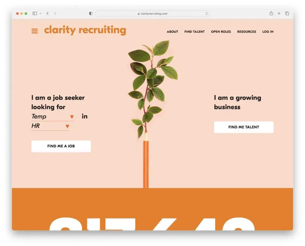 site-ul web de recrutare claritate