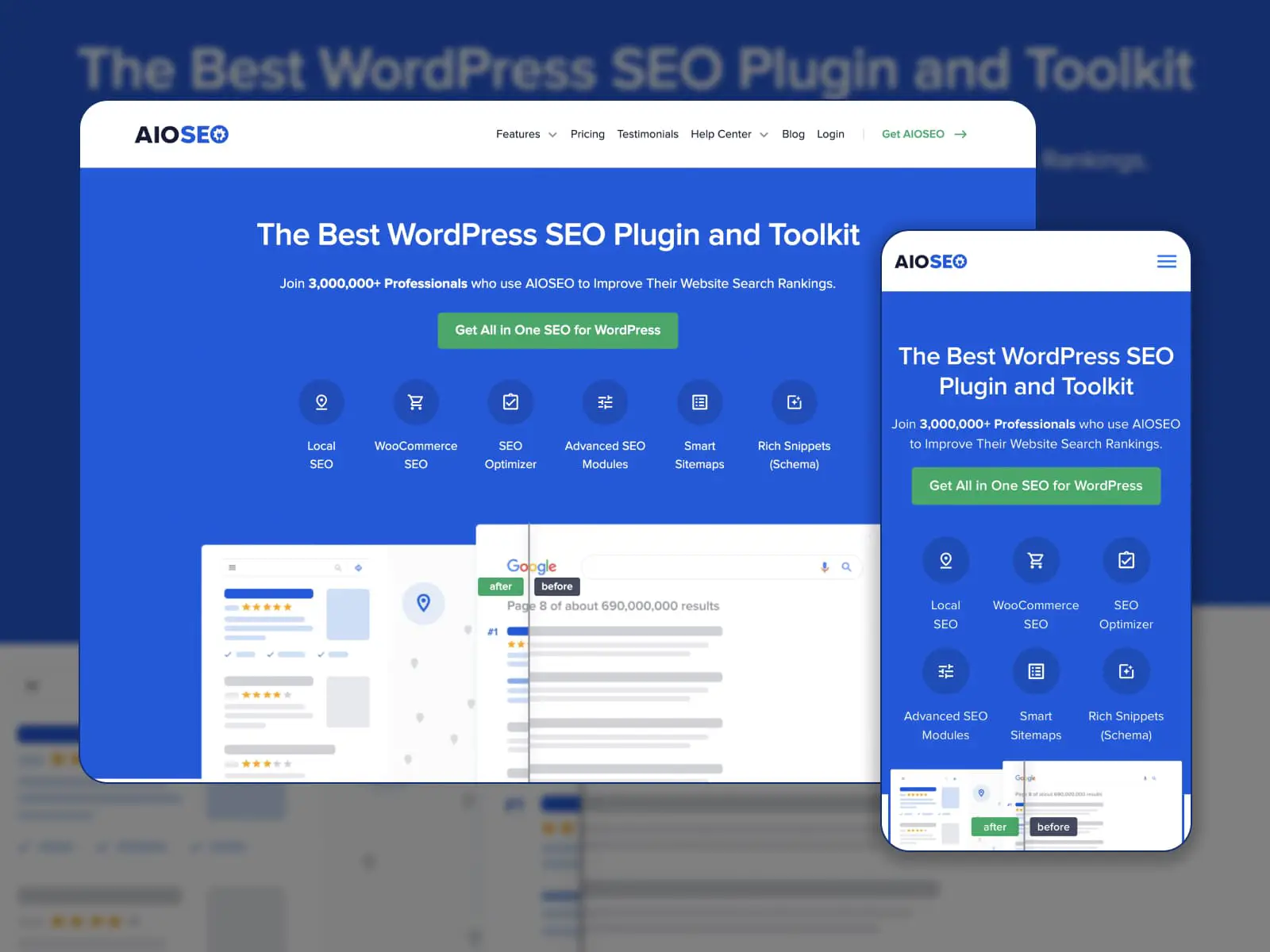 Plugin WordPress All In One SEO pentru optimizarea blogului.