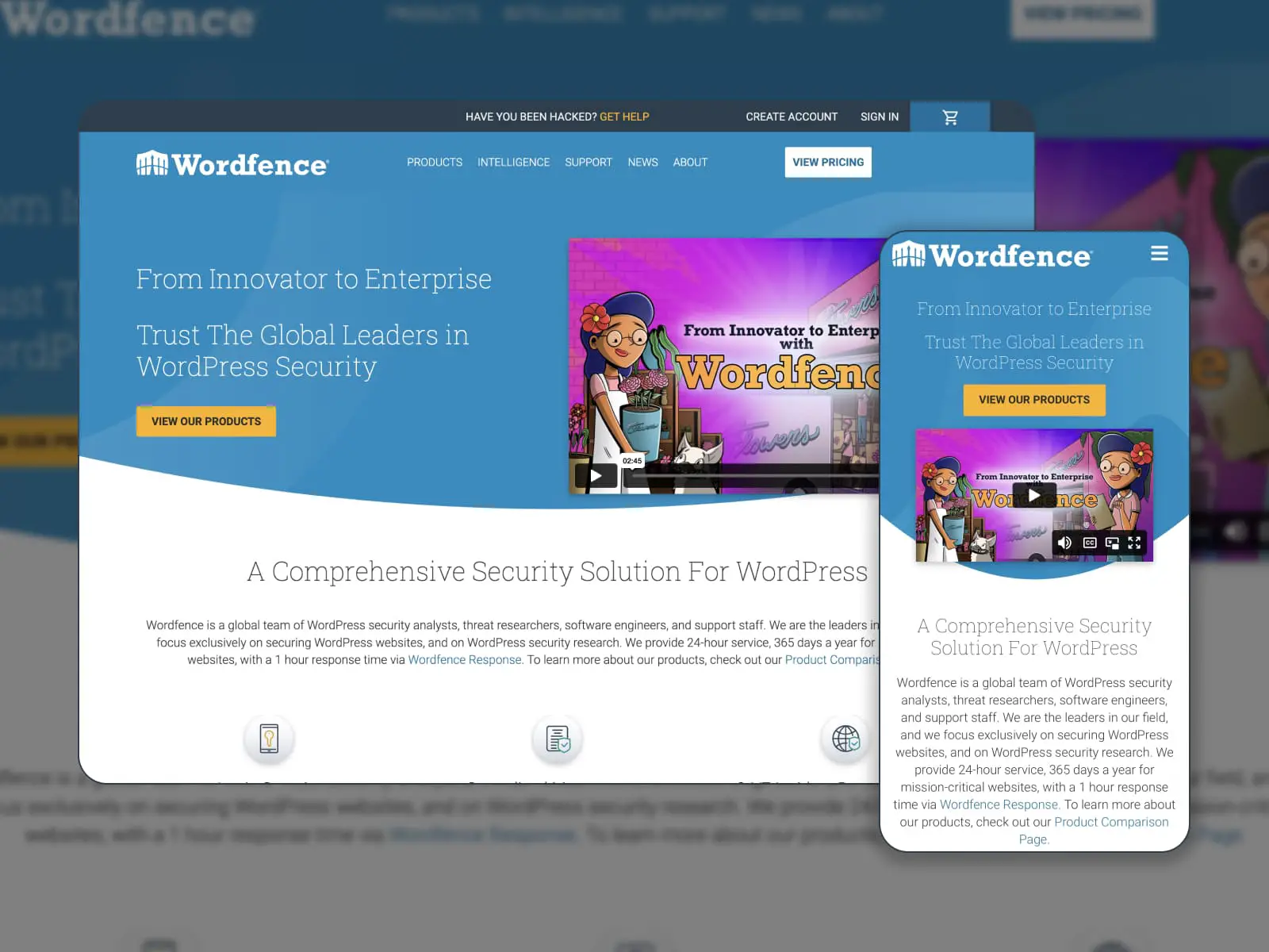 المكوِّن الإضافي لـ Wordfence لتطبيق الماسحات الضوئية لجدار الحماية والبرامج الضارة.