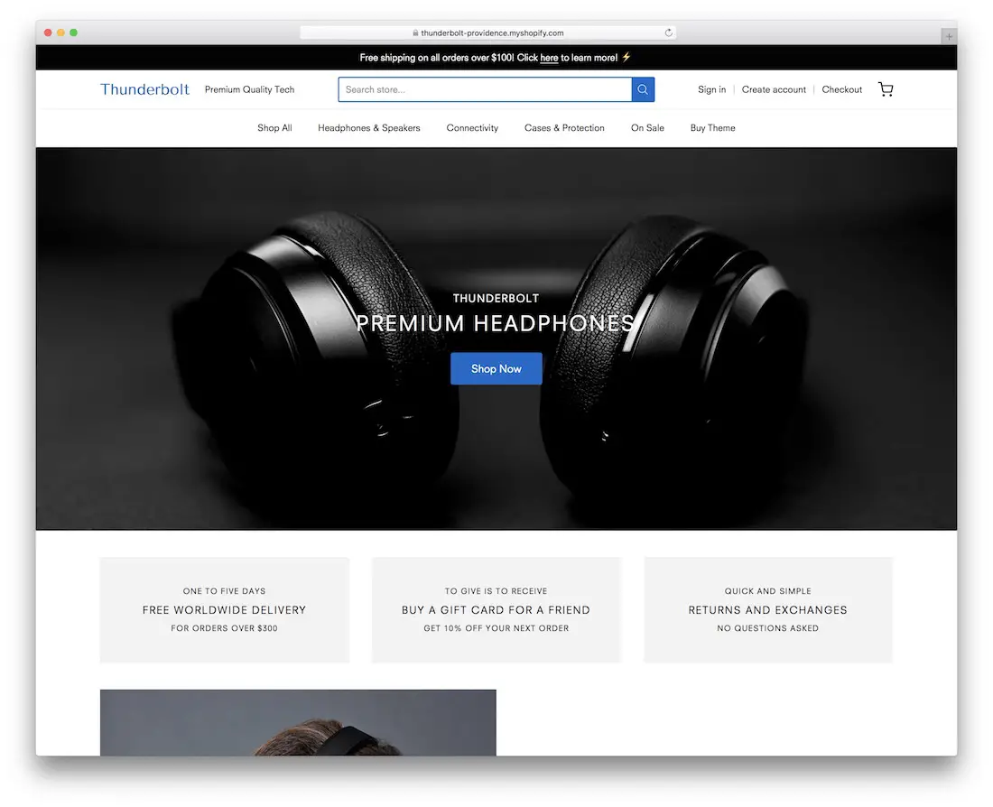 tema shopify providence sederhana