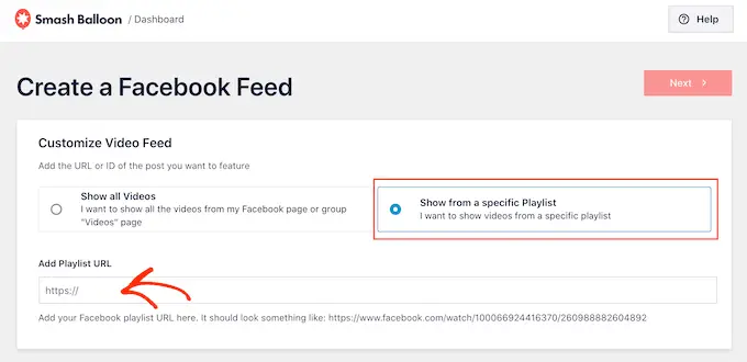 Adding a Facebook playlist to WordPress