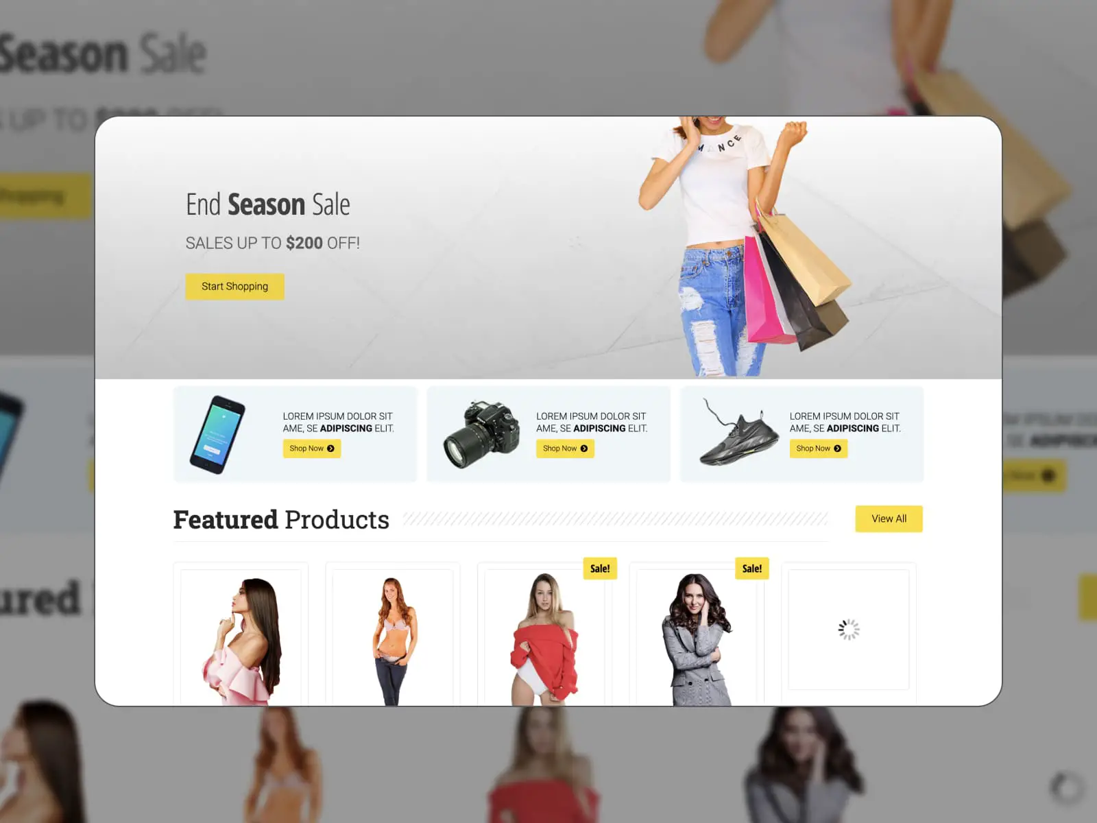 Ein Shop-Beispiel des Envo-Addons für WooCommerce und Elementor.