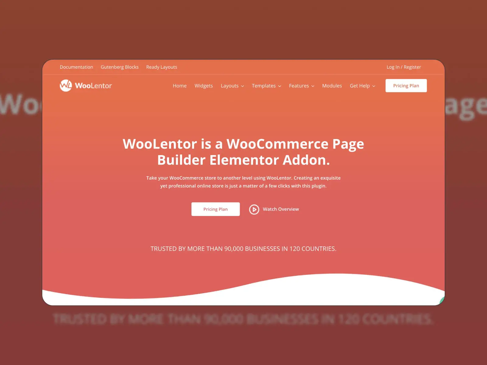 Halaman arahan WooLentor untuk widget WooCommerce Elementor.