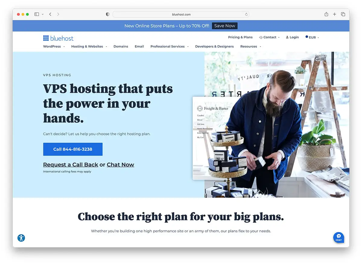 bluehost — Najlepszy hosting VPS dla Javy