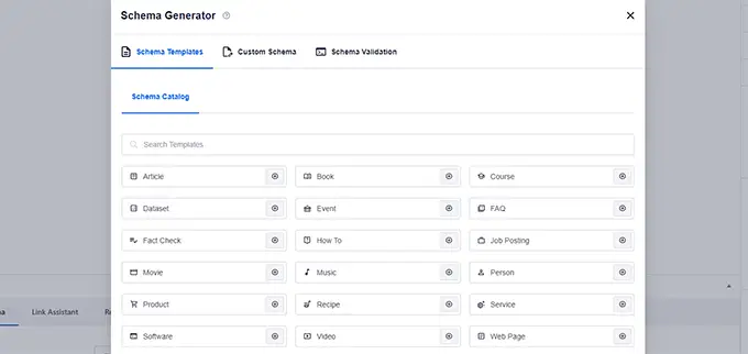 Schema generator