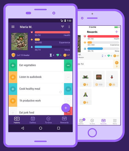 mejores aplicaciones de productividad: Habitica