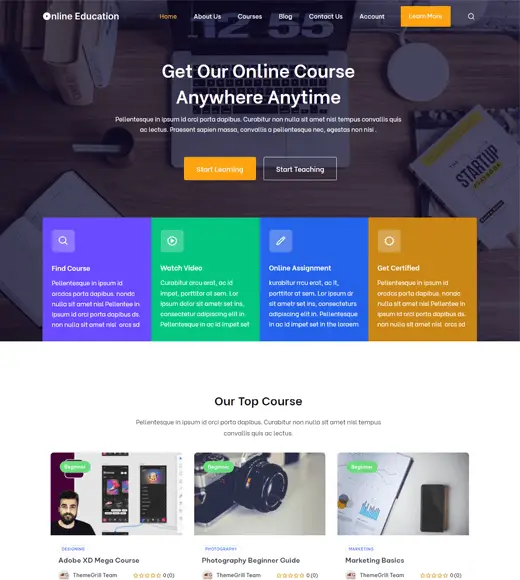 在線教育 Best Online LMS WordPress 主題