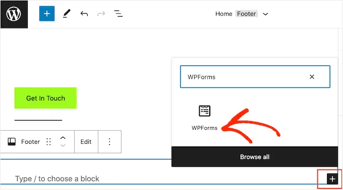 Adding a contact form to a block-based WordPress theme