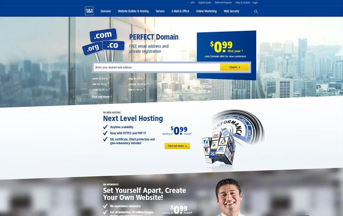 1&1 Webhosting