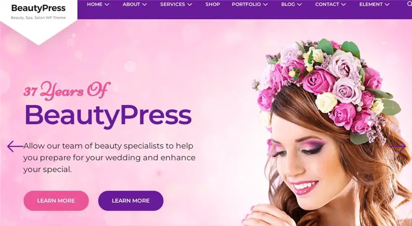 Templat BeautyPress untuk WordPress