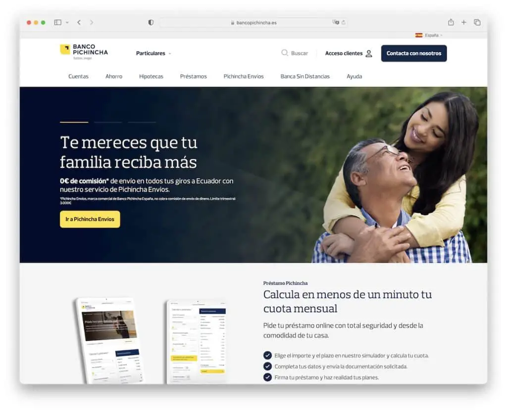 sitio web banco pichincha nodo js