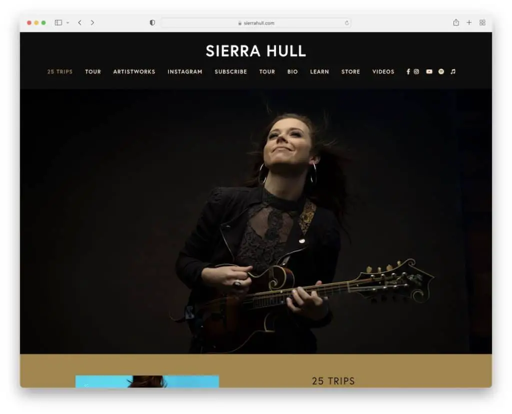 sierra hull müzisyen web sitesi