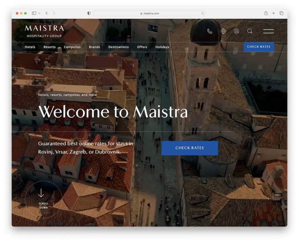 web del hotel maistrá