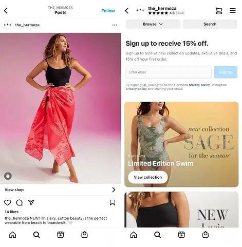 mejores marcas de ropa de instagram: hermoza