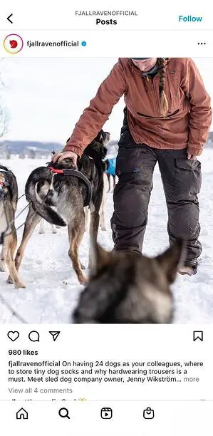 en iyi instagram giyim markaları: fjallraven