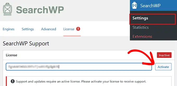 SearcWP license