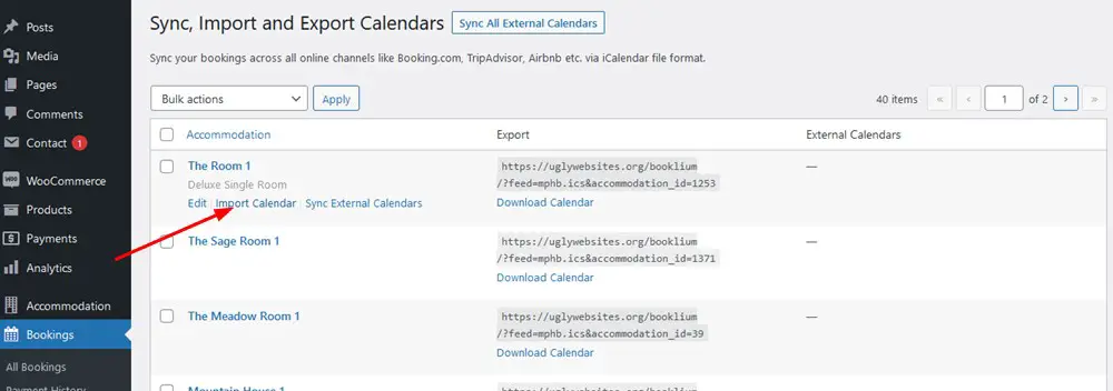 Cómo importar un calendario.