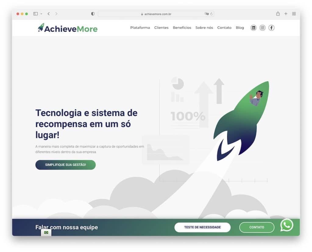 Achievemore Startup-Website