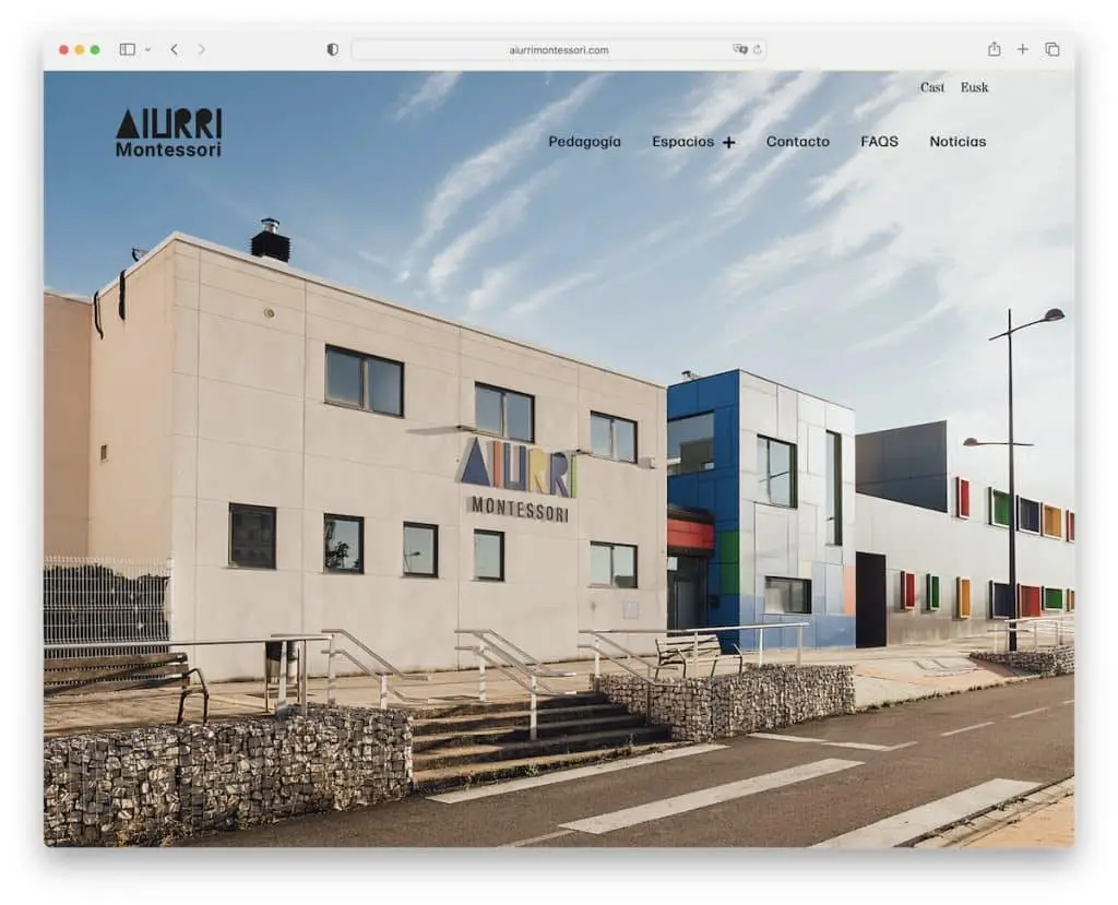 site-ul aiurri montessori elementor