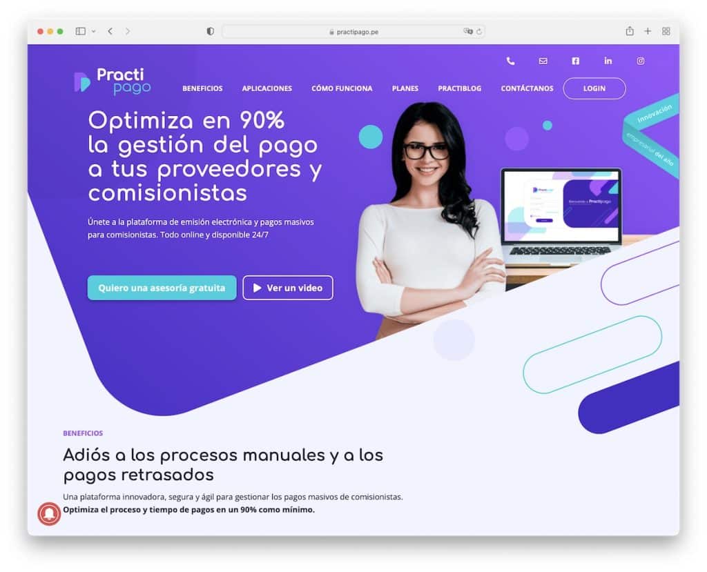 practipago Startup-Website