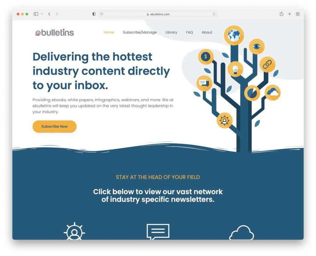 ebulletins Startup-Website