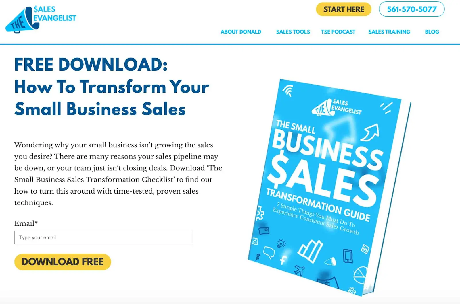 Imã digital do e-book The Sales Evangelist